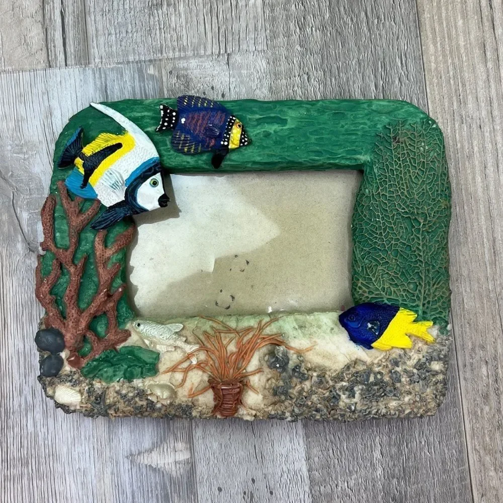 Sea Life Coral Fish Sea Fan Ocean Coastal Picture Frame